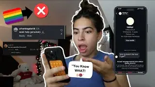 reading my HOMOPHOBIC hate COMMENTS and dms... (I clapped back)