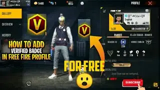 How to Add Verified badge in free fire profile (For free )😮♨️ code in description