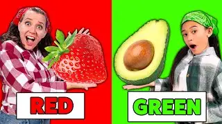 RED VS GREEN Grow a Garden in 1 COLOR!