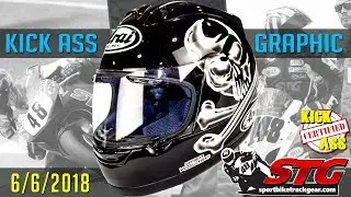Графика недели для шлема STG Kick Ass, 6 июня 2018 г. | Sportbiketrackgear.com