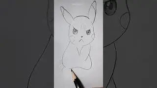 angry pikachu drawing #animeeart #pencilart #pikachu #pokemon
