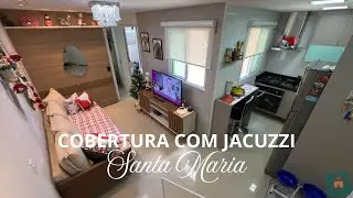 Cobertura com jacuzzi, 02 dormit&oacute;rios, 02 banheiros, 01 vaga. Localizada no Santa Maria, Santo Andr&eacute;