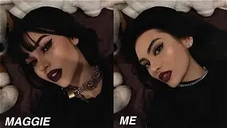 doing my makeup like maggie lindemann