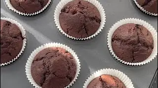 Шоколадные Капкейки 🧁. Пористые , мягкие внутри 🍫  ОЧЕНЬ ЛЕГКО👌