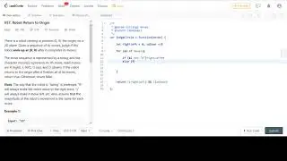 LeetCode 657. Robot Return to Origin JavaScript Solution