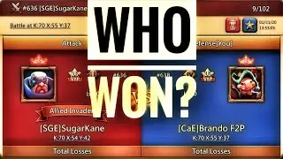 Lords Mobile - SugarKane vs Brando F2P!