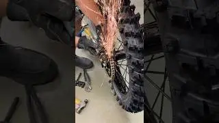 X or O-ring Chain Cutting 🔥🤗 #dirtbike #motorcycle #motocross