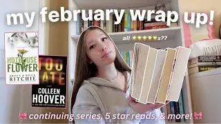 all the books I read in February 🎀✨💌 romances, 5 stars & more! *my February wrap up*
