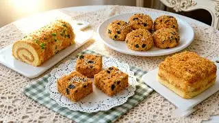 Satisfying Relaxing Video_Pork floss cake_Asmr_Tiktok