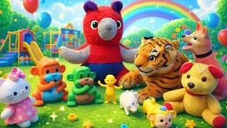 Fun Toys Time 🎉 | Cute Animals & Happy Play 🧸 . Cute Toys & Animals 🐯🐶 | Kids Fun Play Video . Anaya