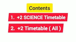 PlusTwo /March 2021/ Exam TimeTable