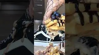 Pea's Bare Feet vs. Waffles in Vans! Oddly Satisfying Food Crushing! ASMR