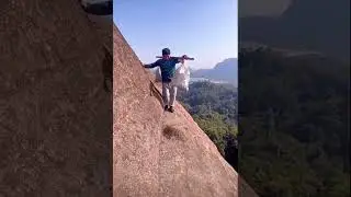 Let&rsquo;s go for a delivery 😂😱💀 #short #shorts #climb #scary #content #horror #video #family #real