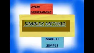 LPP || Simplex Method || Maximization Problem