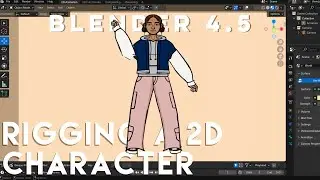 2D-риггинг в Blender для начинающих! Метод &laquo;Вырезанная марионетка&raquo; || Серия &laquo;Риггинг&raquo;