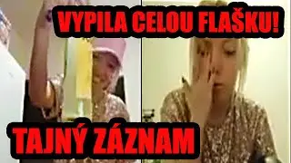 TAJNÝ ZÁZNAM!!! SHOPAHOLICADEL VYPILA CELOU FLAŠKU *PŘEHNALA TO* #shopaholicadel #reakce #vladěna