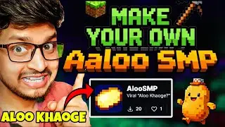 How to make Aloo SMP in minecraft server | Best Free Aloo SMP Plugin | Aloo Khaoge 🥔