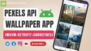 || WallPaper app || MVVM || Retrofit + Coroutines || Pexels API ||