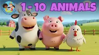 Counting Animals on the Farm Song | Learn to Count 1-10 with Farm Animals 🐴🐷