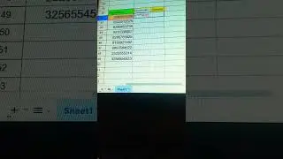 bar code 😁 excel sheet