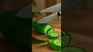 Relaxing Glass cucumber cutting ASMR #ai #relaxing #triggersforsleep #aiart #satisfying