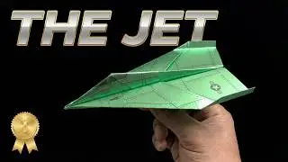 THIS Paper Airplane Flies Like a REAL Jet! ✈️ (Easy Tutorial)