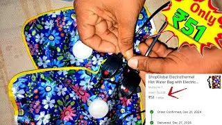 Electric Heating Gel Pad with charger Only ₹51 😱 #electrical #hotwaterbag #2025
