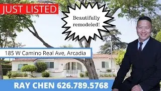 185 W Camino Real Ave, Arcadia, CA 91007,RAY CHEN 626.789.5768