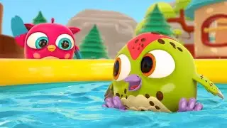 🔴 Peck Peck the woodpecker is all dirty and doesn't want to wash his hair. It's so much fun!