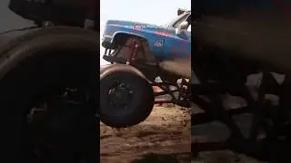 The Happy Hooker Mega Chevy got a Good running Start #mud #truck #horsepower #mudbog