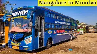 MANGALORE TO MUMBAI BUS JOURNEY BY NAVAMI TRAVELS | SHORT VLOG 🚍