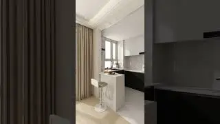 Create a unique kitchen with a space-saving island! #kitchenIsland counter #Kitchen layout#Semi-open