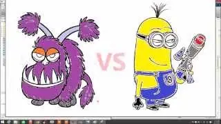 Dual Arm Drawing Minion Simultaneoulsy with MATALB