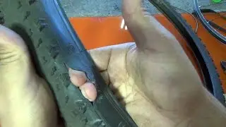 Reparar cubierta de bicicleta para una emergencia