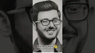 My hard work 💪#yash #art #youtubeshorts #carryminati #rosting