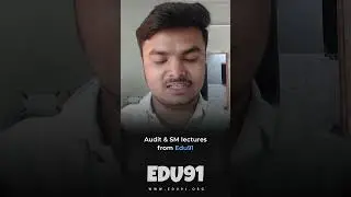 CA Inter Student Honest Review of Audit & SM Classes Taught by Neeraj Arora | Edu91 Classes #shorts