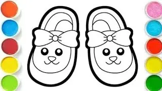 How to Draw Flip-Flops | Beach slippers Drawing easy| Chappal  Easy Drawing