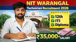 NIT Warangal Non-Teaching Recruitment 2026 | Full Salary & Selection Details (Telugu) #nitwarangal