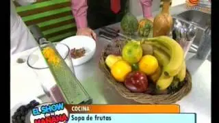 sopa de frutas