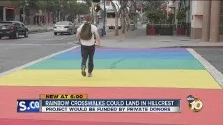 Campaign begins to bring rainbow crosswalks to Hillcrest