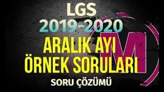 LGS 2020 ARALIK AYI ÖRNEK SORULAR MEB MATEMATİK