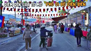 Nhiều gian hàng của người Trung Quốc, Lào, Việt Nam được bày bán tại phố đi bộ ngày hội 3 nước