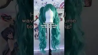 How I Styled my Hatsune Miku Cosplay Wig with Curls and Volume!#cosplay #cosplaytutorial#cosplaydiy