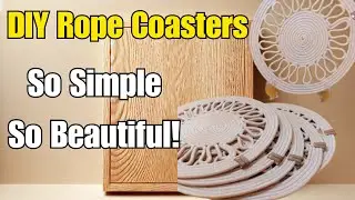 🔥 Handmade Rope Coasters &ndash; Elegant DIY Table Decor You&rsquo;ll Love! 💖