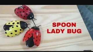 🐞🐞plastic spoon lady bug/beetel bug made with plastic spoon #diy 🤩🤩🐞🐞🥄🥄