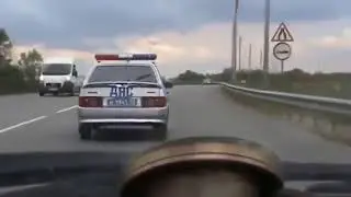 ► russian police chase// YOU HAVE TO SEE THE END!