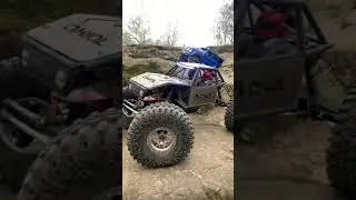 Insane axle flex! Upgraded Axial Capra 1.9 kit
