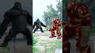 King Kong Vs Iron Man 😱 #shortsvideo  #trending #ironman #mukeshverma