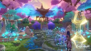 Fairytale Wedding Aisle   Floating Abode ▸Serenitea Pot Tutorial◂ (Easy to Make ✅)