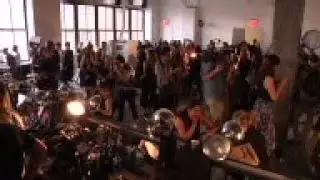 Designer unveils Spring 2016 collection during New York Fashion Week